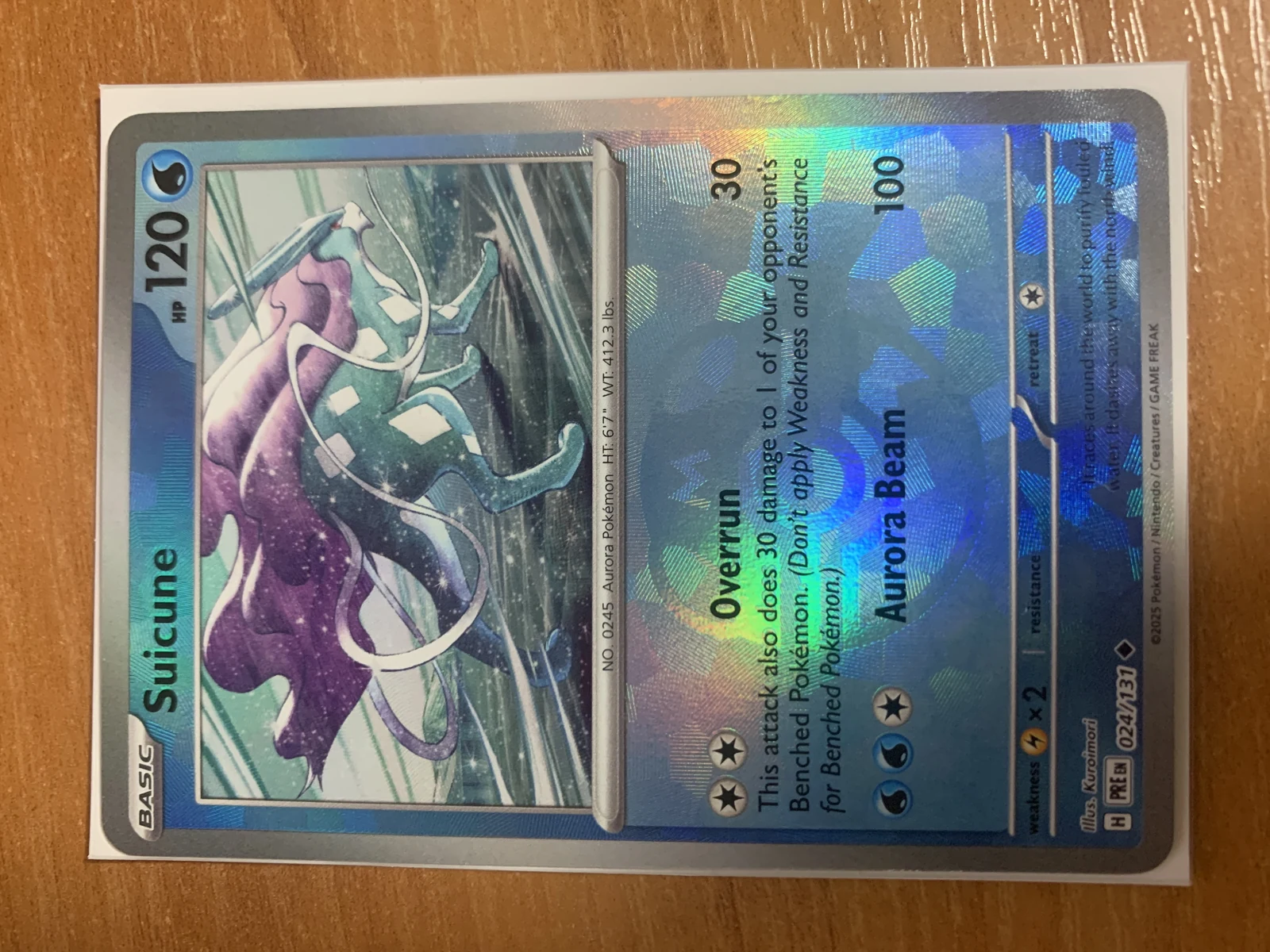 Suicune xPRE 024 Reverseholo