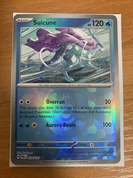 Suicune xPRE 024 Reverseholo
