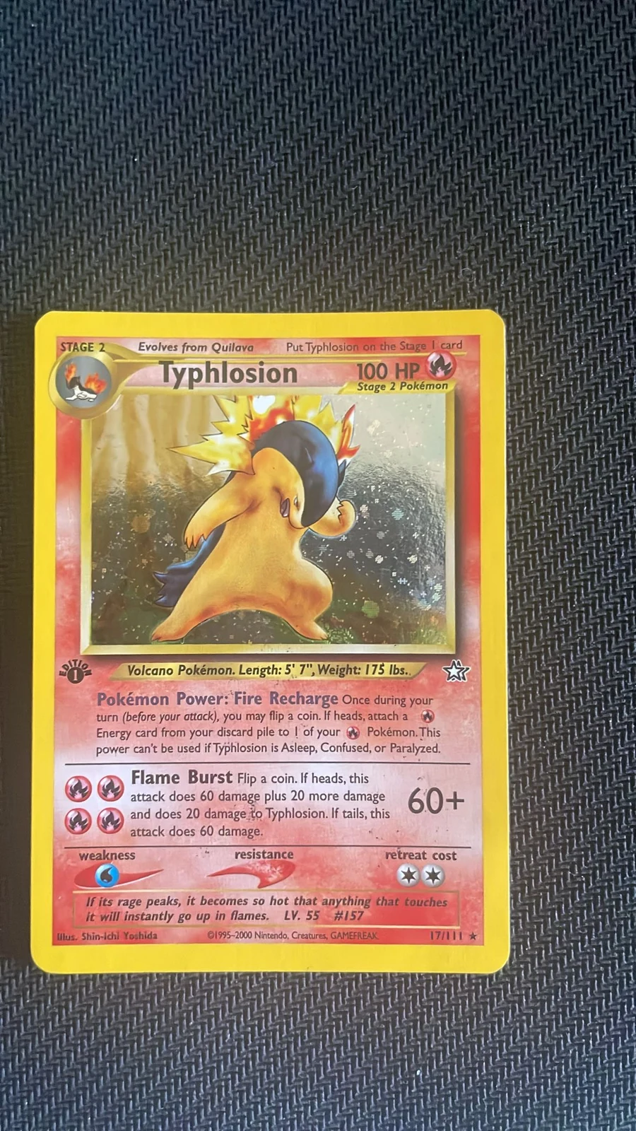 Typhlosion 1st Edition Neo Genesis
